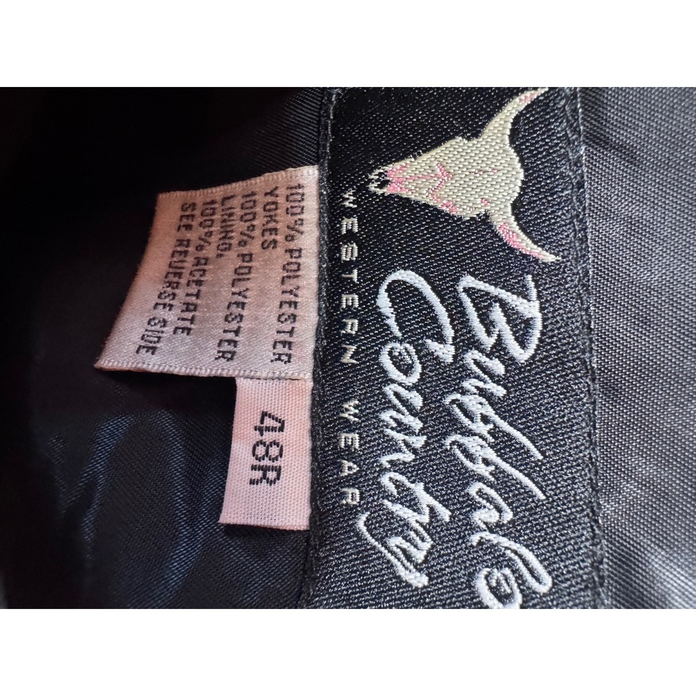 Buffalo Country Western Wear Mens Black Textured … - image 3